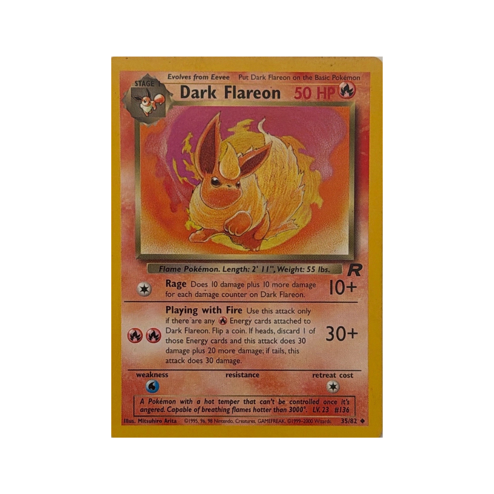 Dark Flareon Uncommon 35/82 - Team Rocket Set