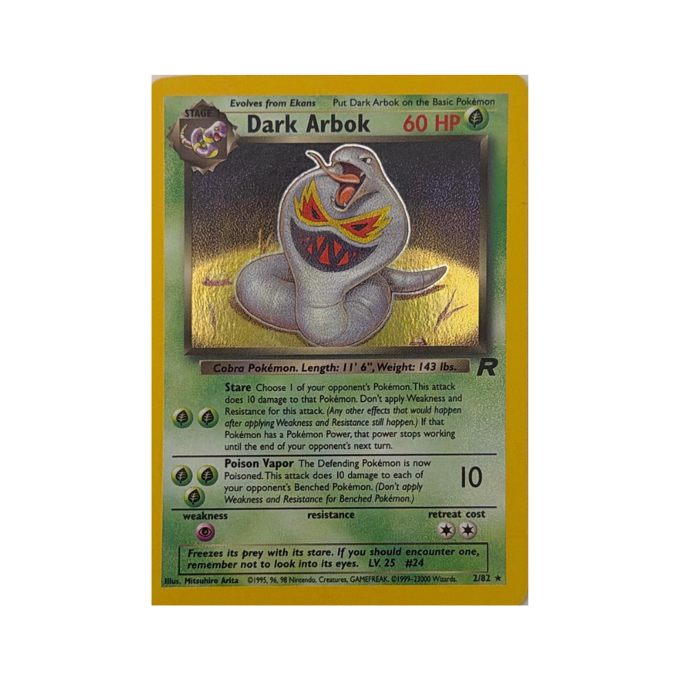 Dark Arbok Holo 2/82 - Team Rocket Set