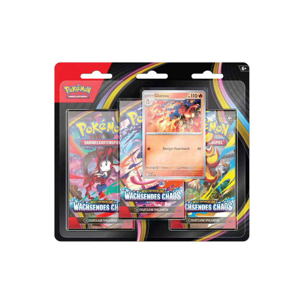 Pokémon - Wachsendes Chaos Blister 3er-Pack DE